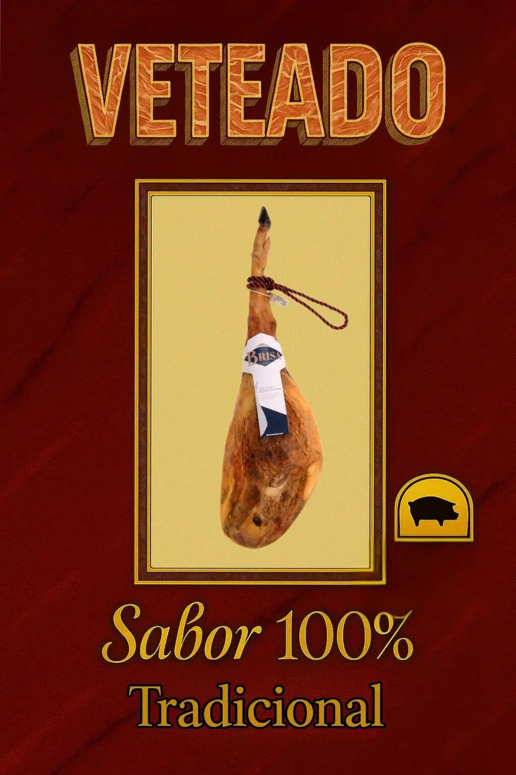 Jamón de Cebo Ibérico 50 % Raza Ibérica Ibéricos Brisa