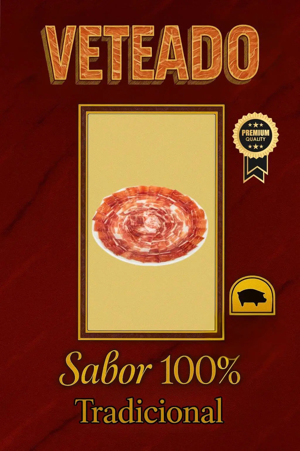 Loncheado de Paleta de Bellota Ibérica 50 % Raza Ibérica Bernadino Rodilla S.L.U
