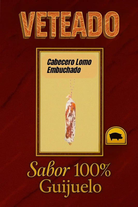 Cabecero de Lomo Embuchado Pinante 800g – Embutido tradicional de Guijuelo