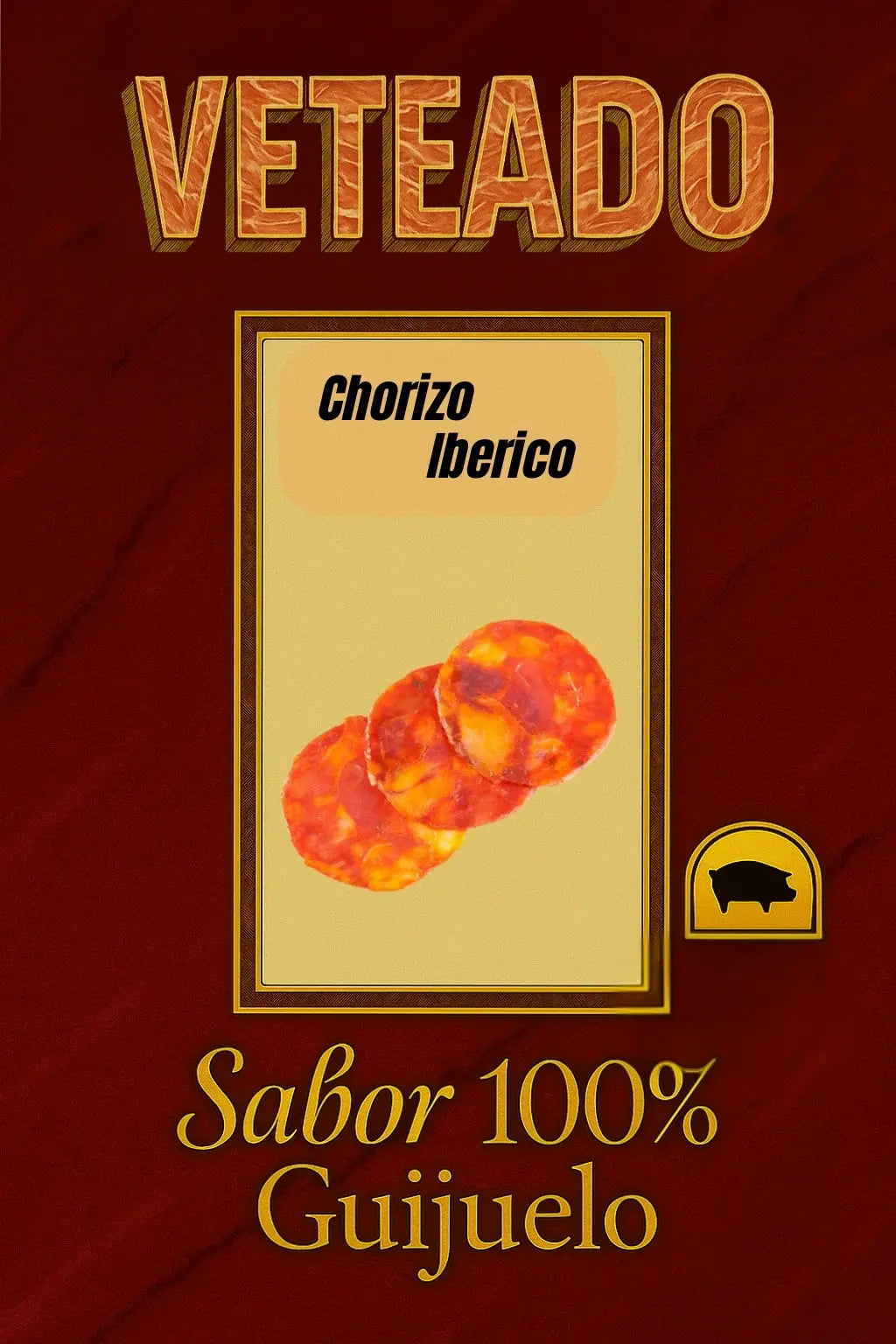 Chorizo cular ibérico - Embutidos de Jamones Pinante