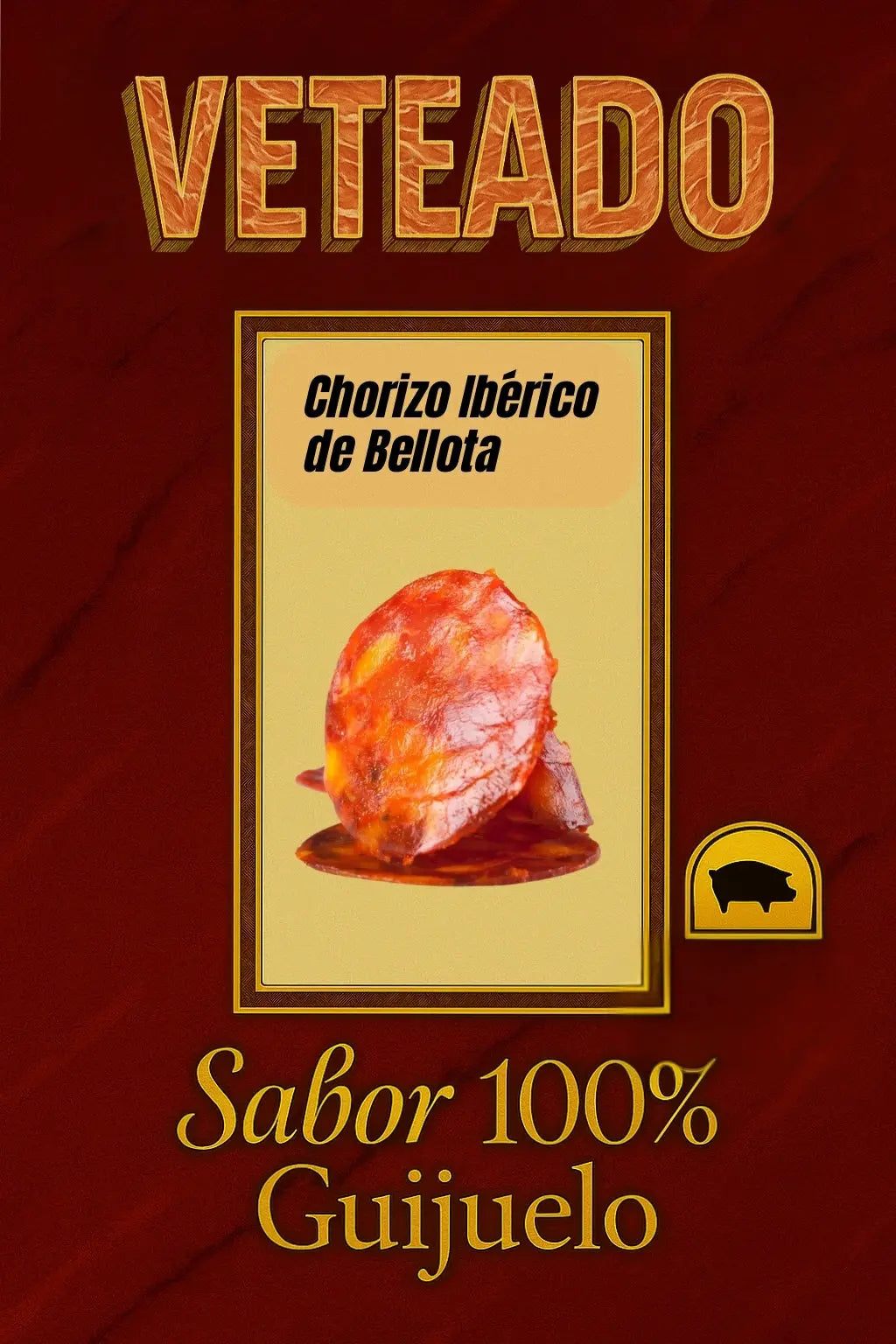 Chorizo ibérico Bellota - Embutidos de Jamones Pinante