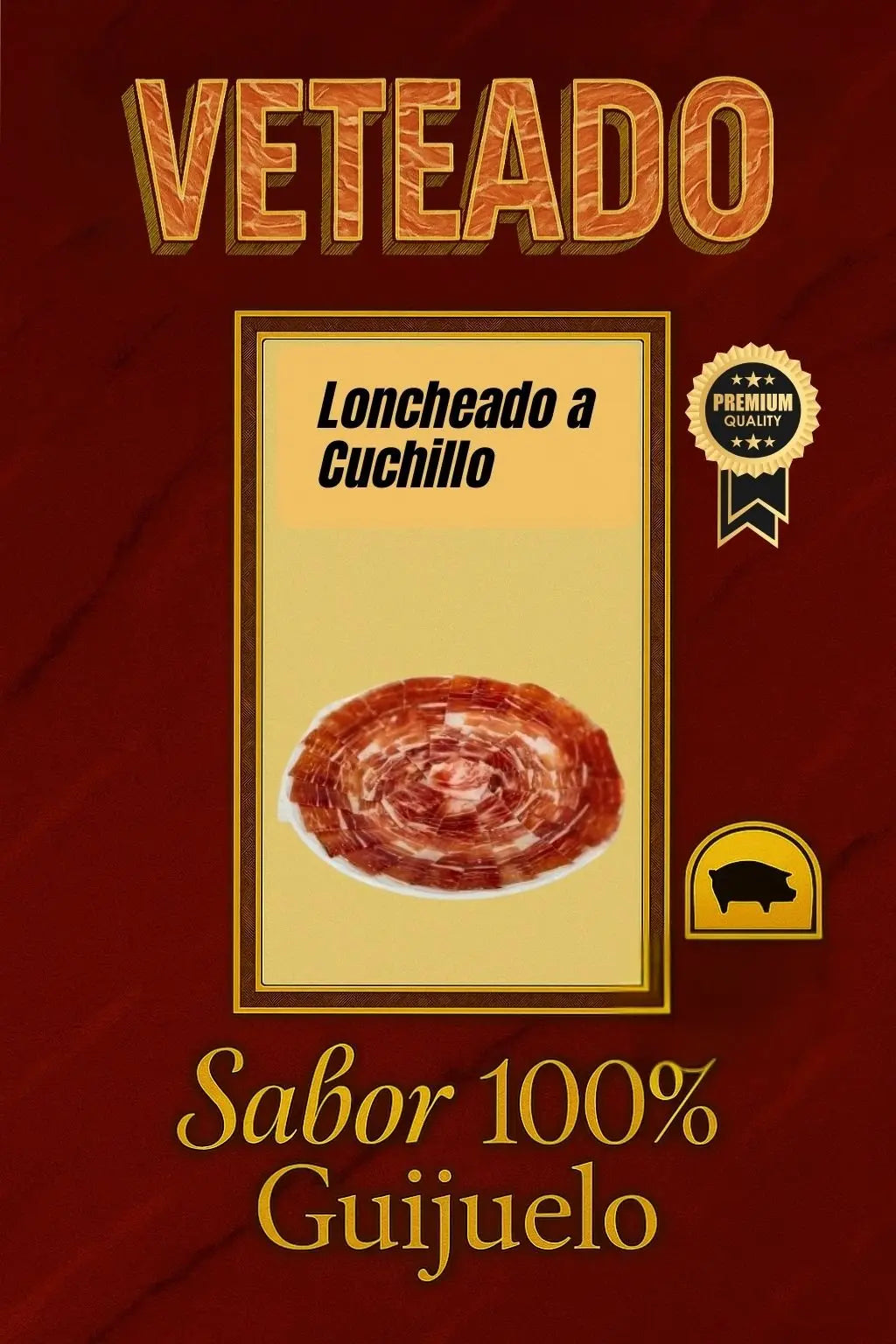 Jamón de Bellota 50% Ibérico Loncheado a Cuchillo – Guijuelo - Loncheados de Bernadino Rodilla S.L.U