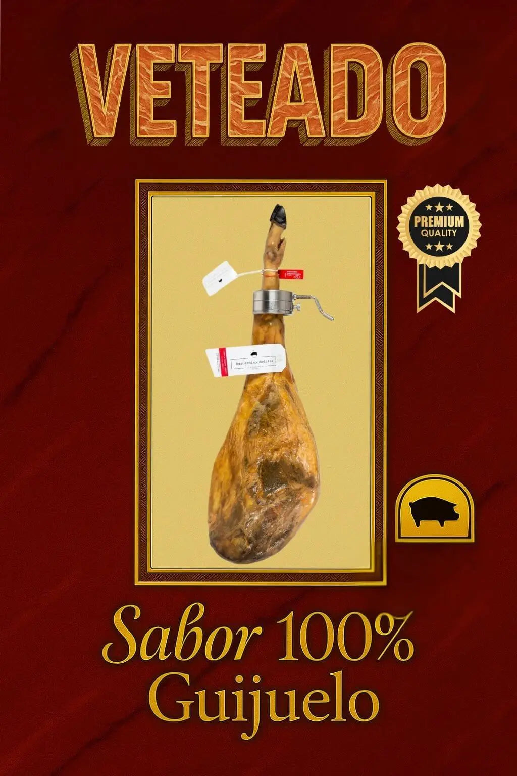 Jamón de Bellota Ibérico 50% – Curación 36 - 48 meses en Guijuelo - Jamones de Bernadino Rodilla S.L.U