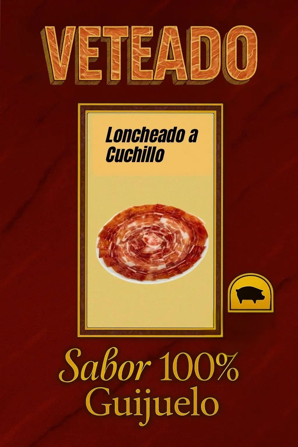 Jamón de Cebo Campo 50% Ibérico Loncheado a Cuchillo – Guijuelo - Loncheados de Bernadino Rodilla S.L.U