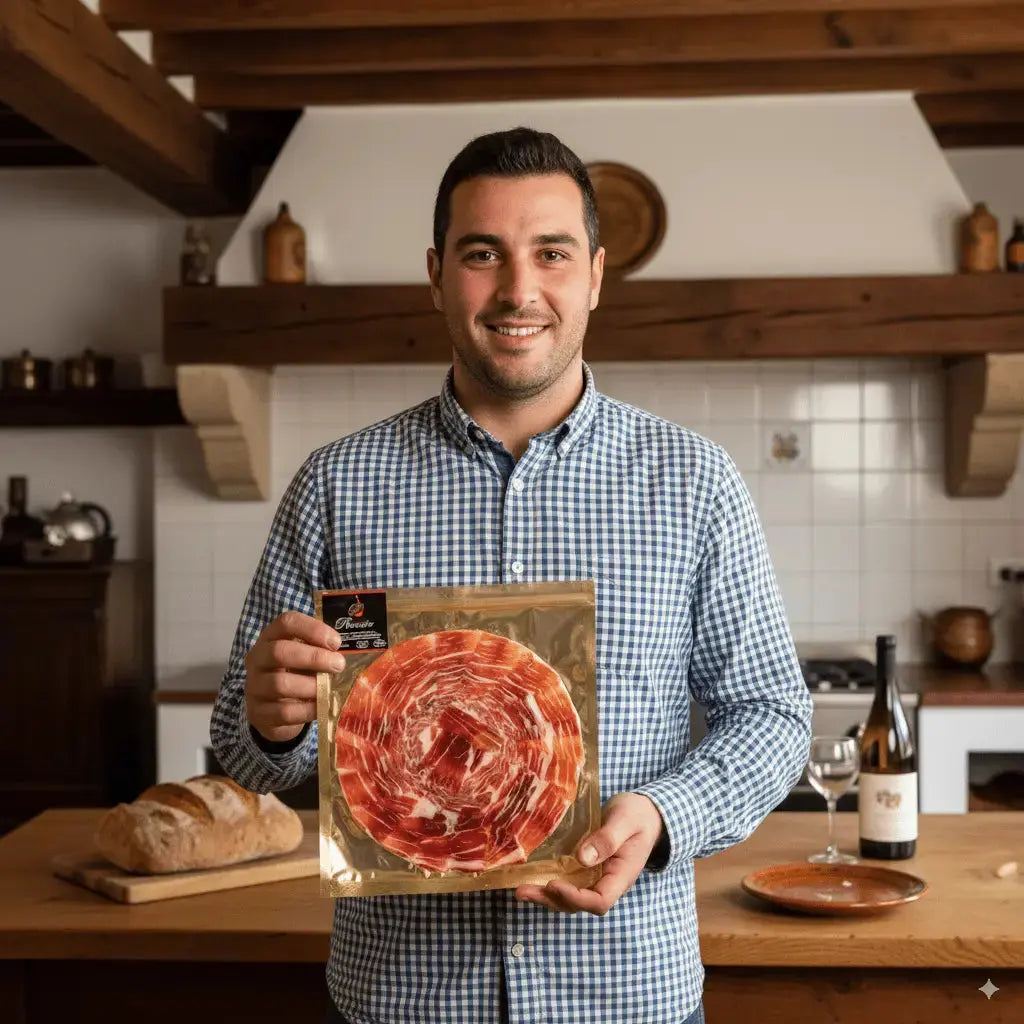 Pack X20 sobres Jamón de Bellota 50% Cortados a cuchillo Pinante - Packs o lotes de Jamones Pinante