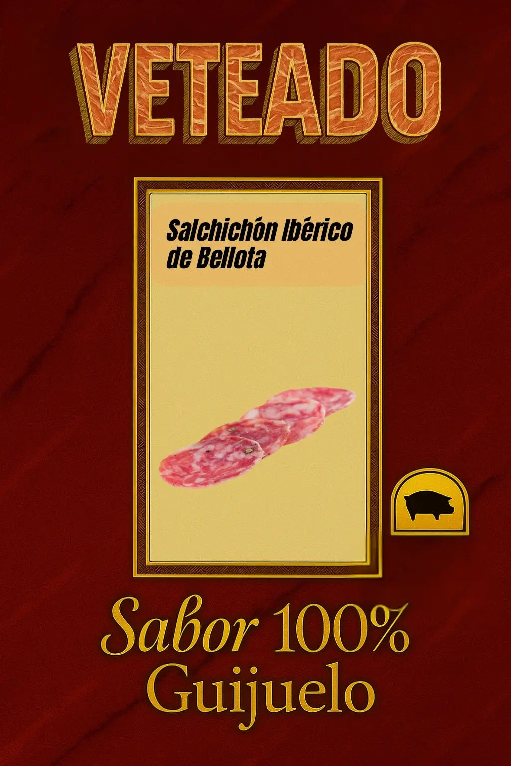 Salchichon iberico de bellota - Embutidos de Jamones Pinante