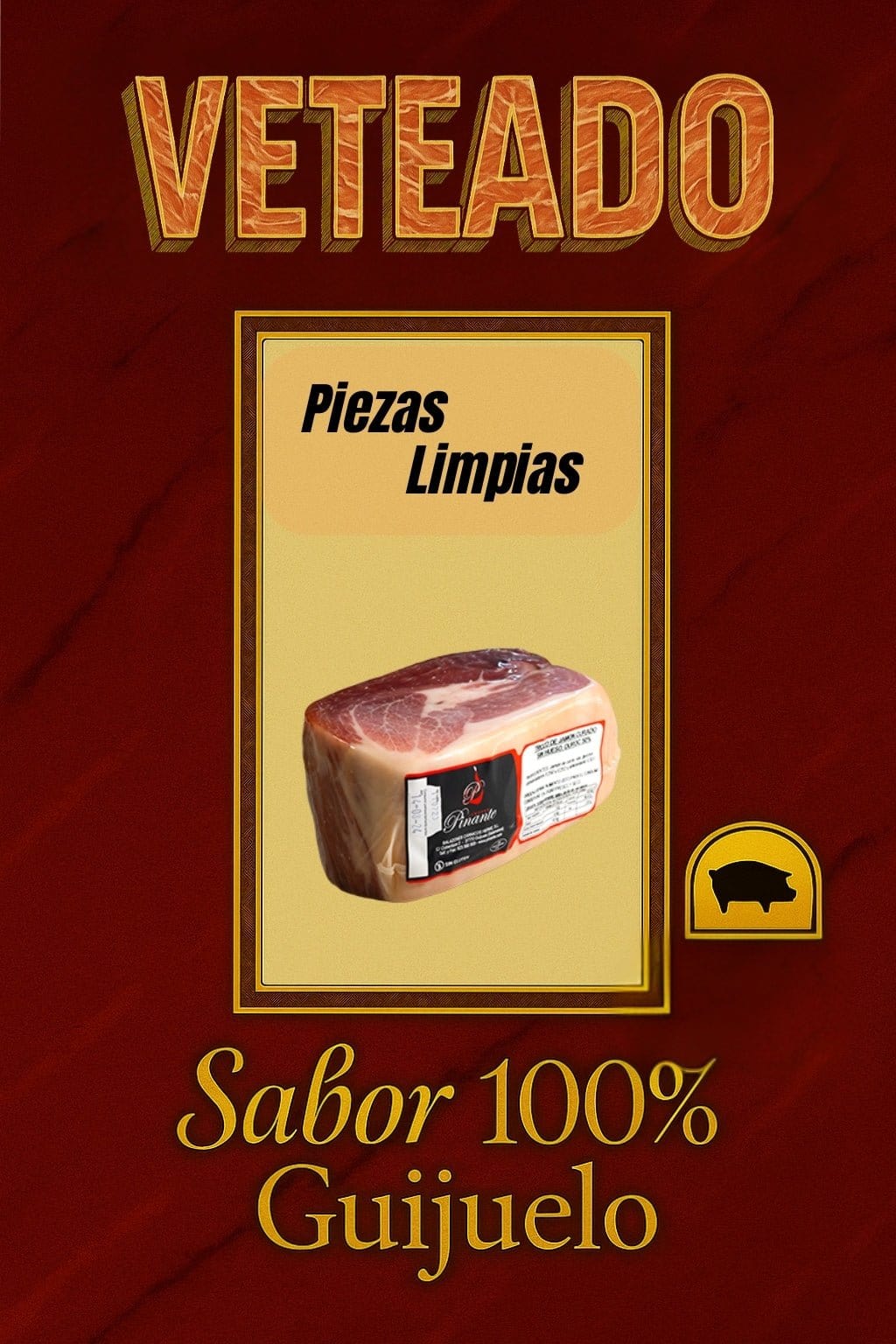 Trozo de Jamón Curado Pulido - Jamones de Jamones Pinante