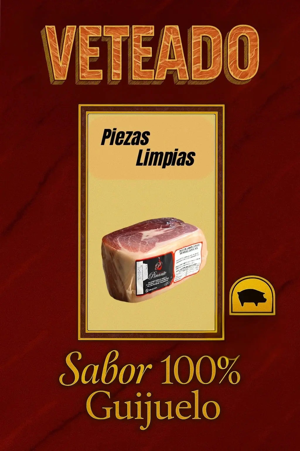 Trozo de Jamón Curado Pulido - Jamones de Jamones Pinante