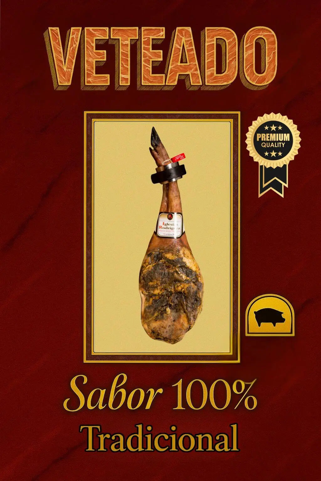 Paleta de Bellota Ibérica 50% Raza Ibérica Iglesias Rodriguez S.L