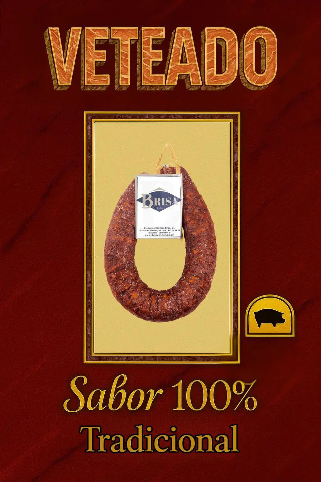 Chorizo Sarta Ibérico Extra Picante Ibéricos Brisa