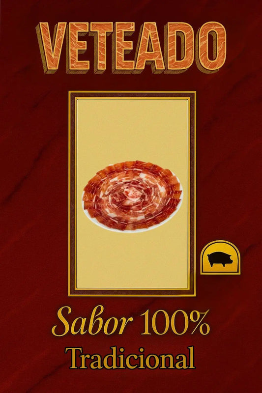 Jamón de Cebo Ibérico 50 % Raza Ibérica loncheado a cuchillo Bernadino Rodilla S.L.U