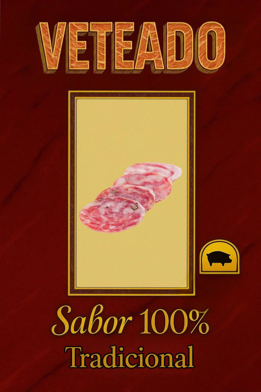 Salchichón Iberico de Bellota - Jamones Pinante