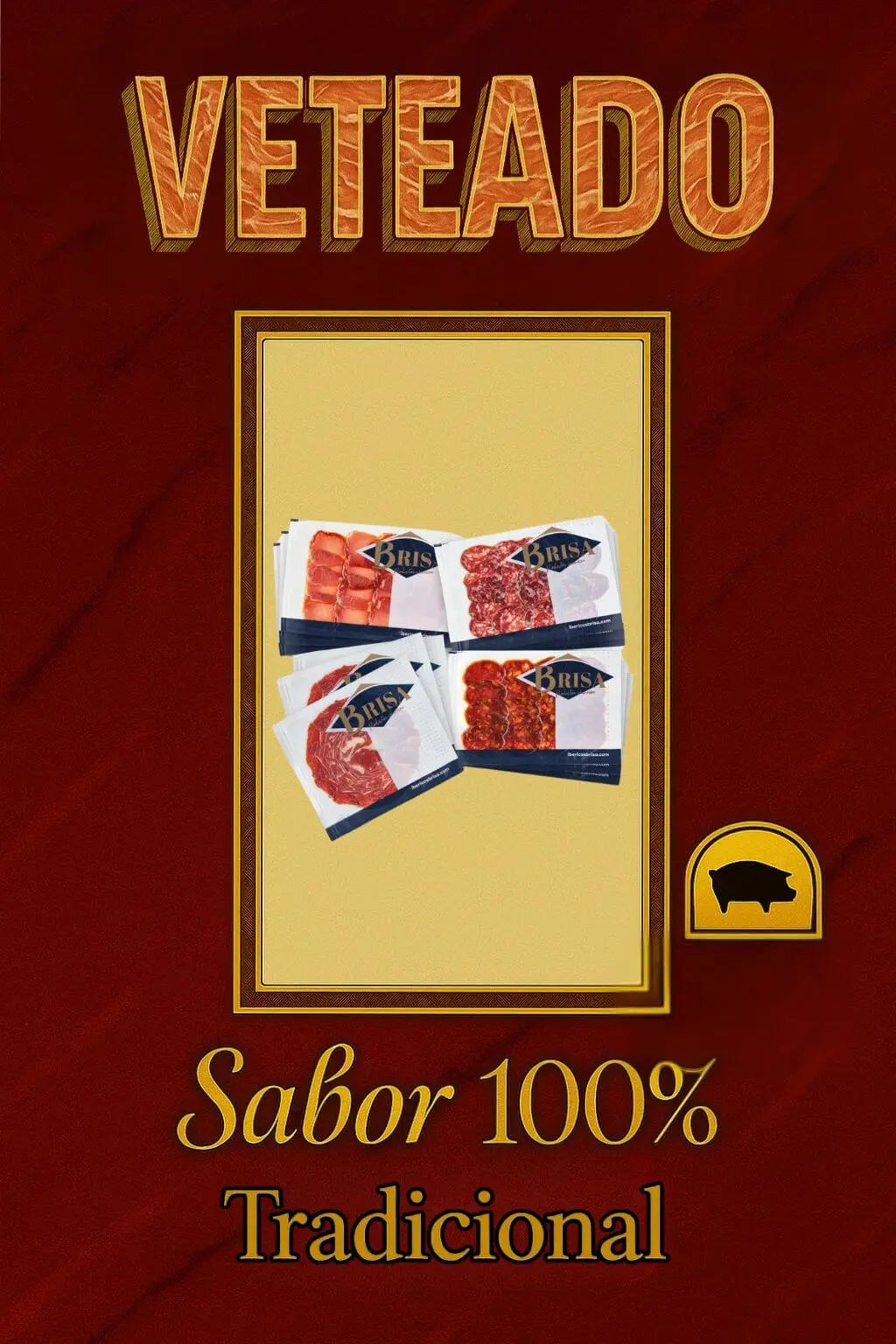 Pack 12 sobres loncheados variados Ibéricos Brisa