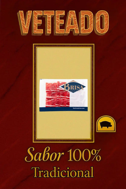 Pack 5 x Loncheado de Jamón de Cebo Ibérico “50% Raza Ibérica” en plato Ibéricos Brisa
