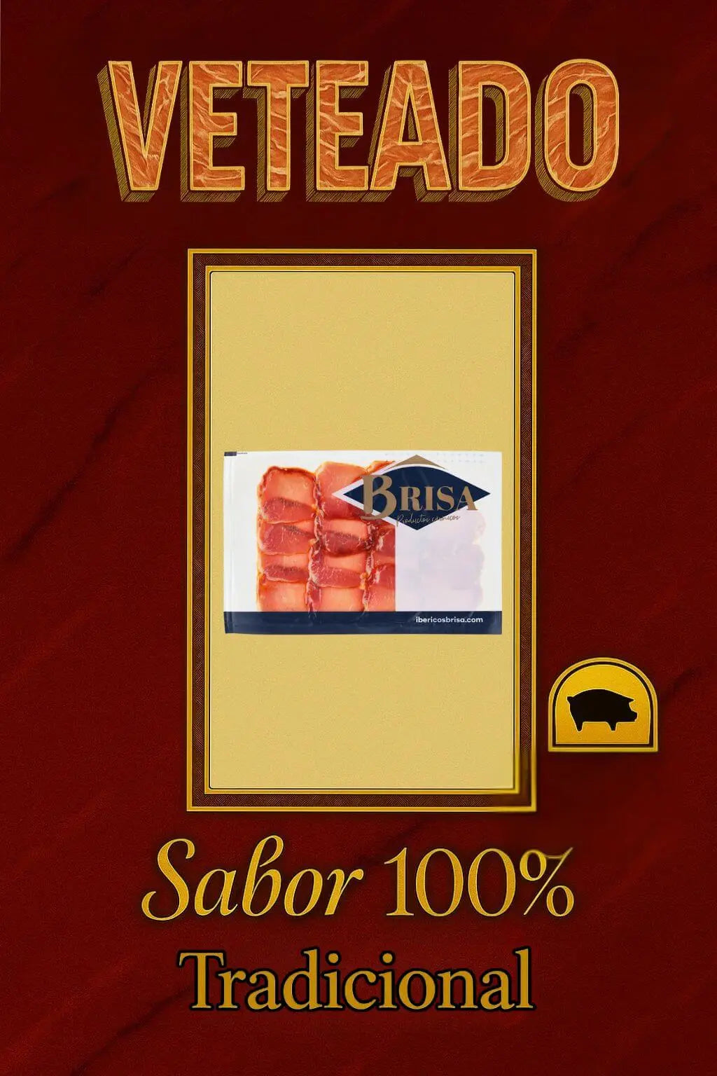 Pack x5 Loncheado de Lomo de Cebo de Campo Ibérico 50% Raza Ibérica Ibéricos Brisa