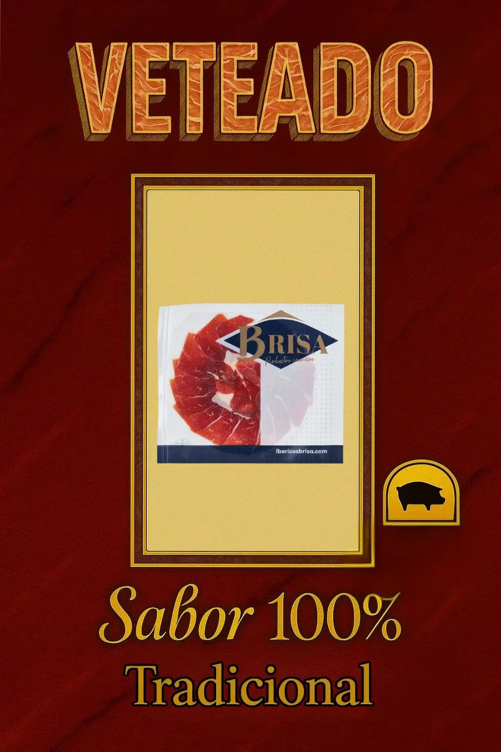 Pack x5 Loncheado de Paleta de Cebo de Campo Ibérica 50% Raza Ibérica Ibéricos Brisa