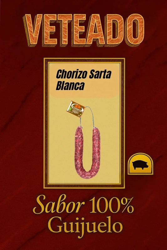 Chorizo en Sarta Blanca Tradicional - Embutidos de Jamones Pinante
