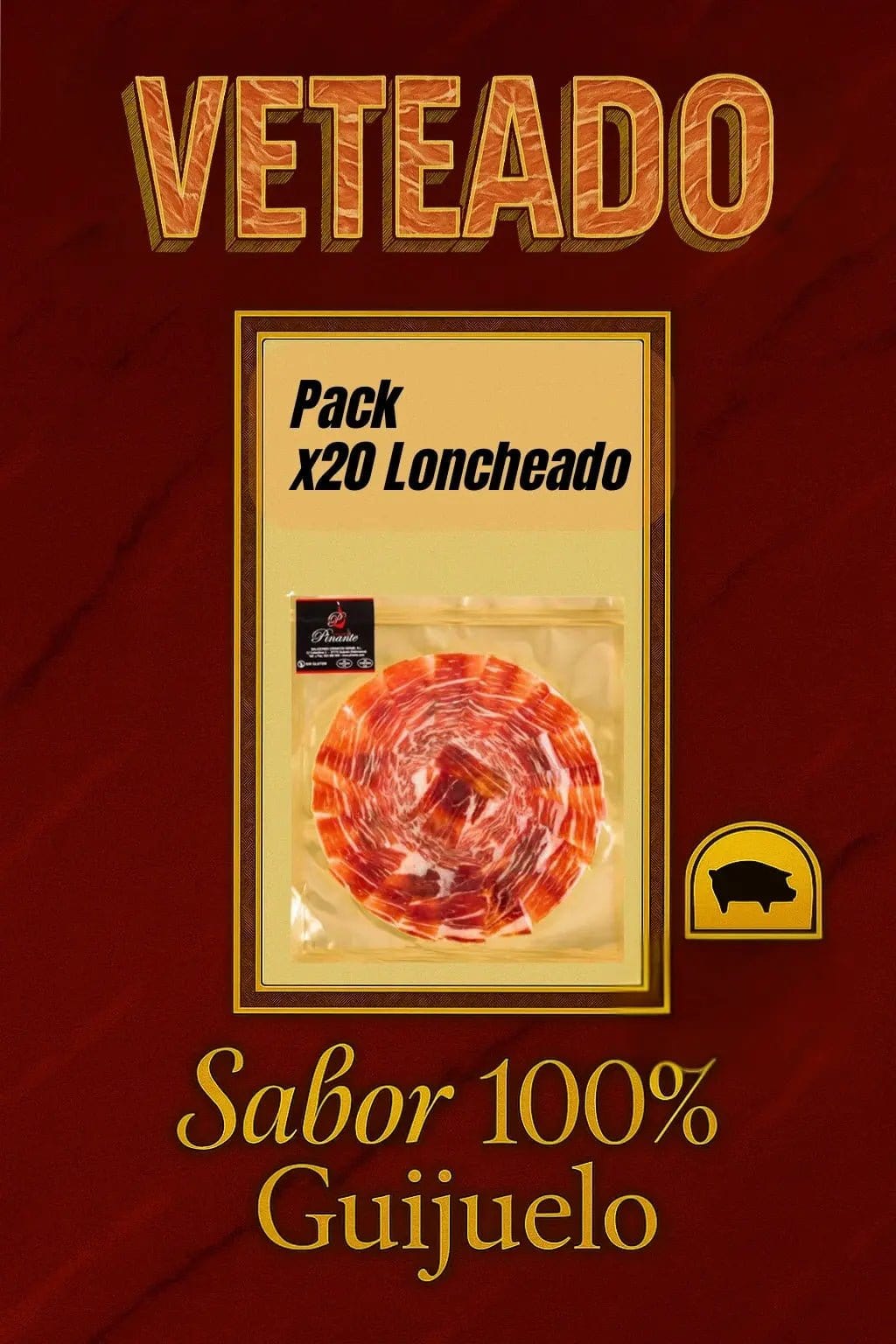 Pack 20 sobres Jamon de Bellota 50% - Packs o lotes de Jamones Pinante