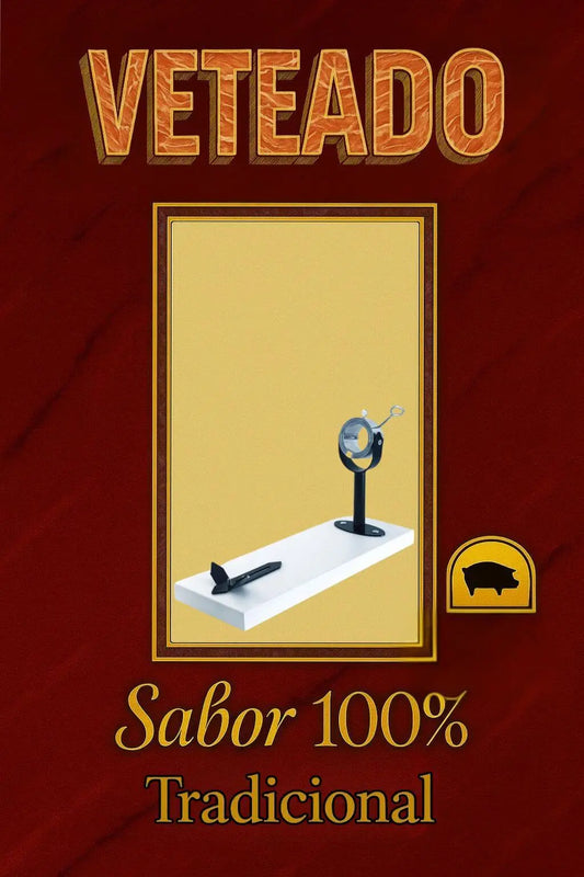 Jamonero Profesional Veteado – Color Blanco Veteado